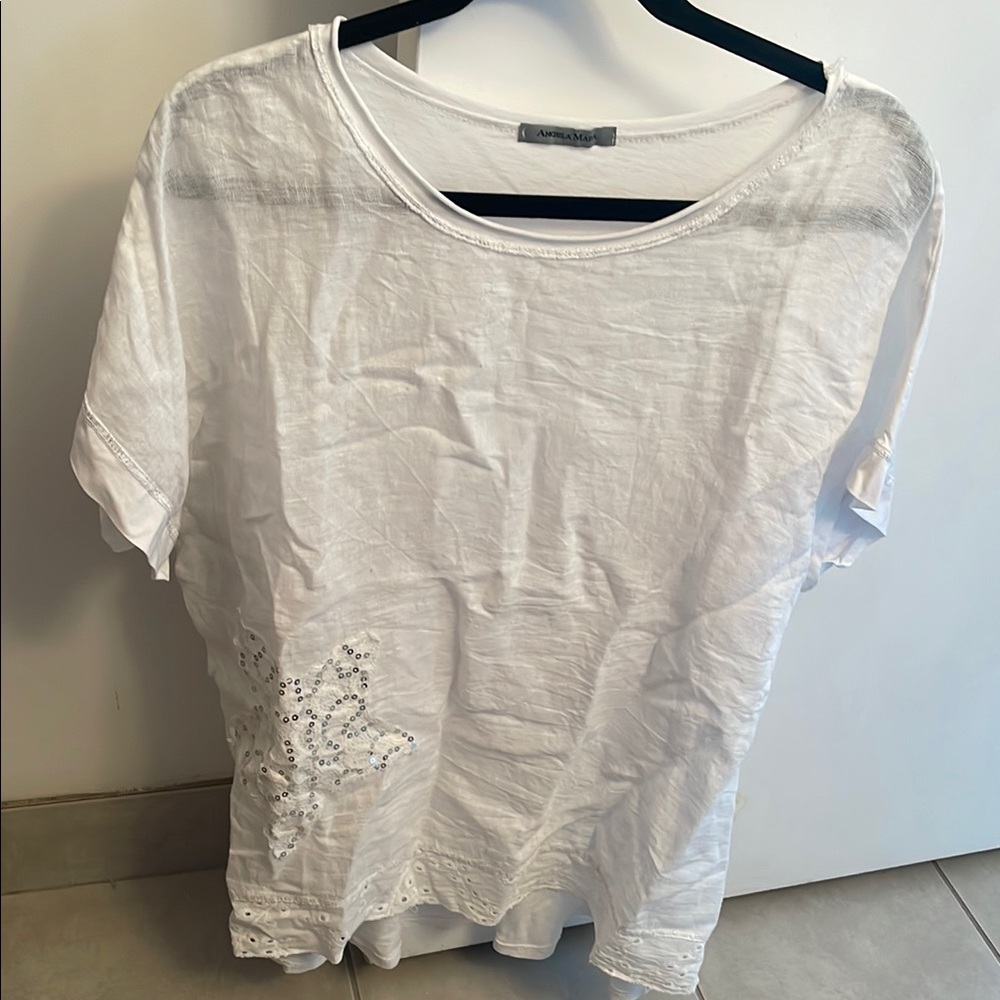 White Short Sleeve Crew Neck T-Shirt